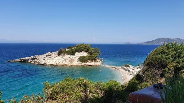 Overlooking small Kokkari Beach