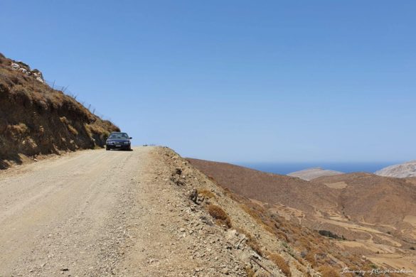 Dirt Road with a View in Astypalea