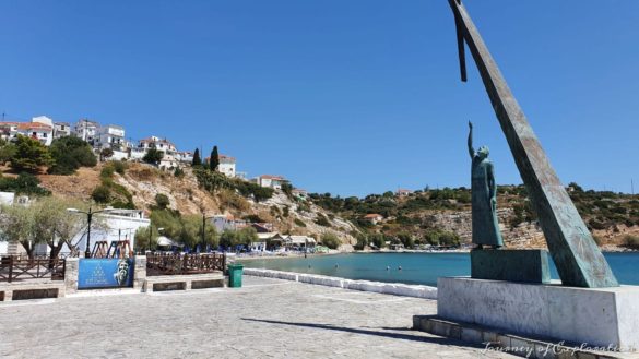 Statue of Pythagoras at Pythagorio harbour