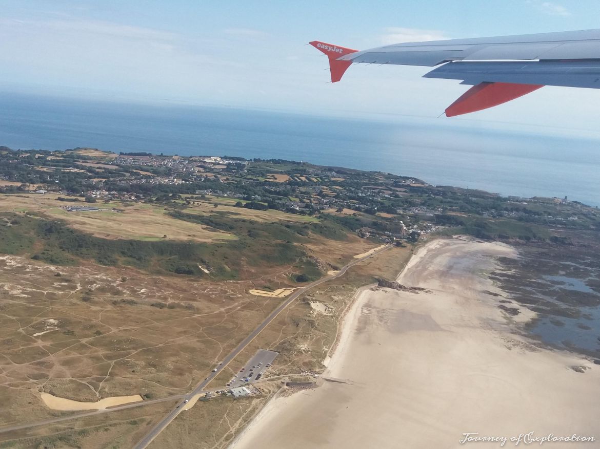 View of Jersey from the plane