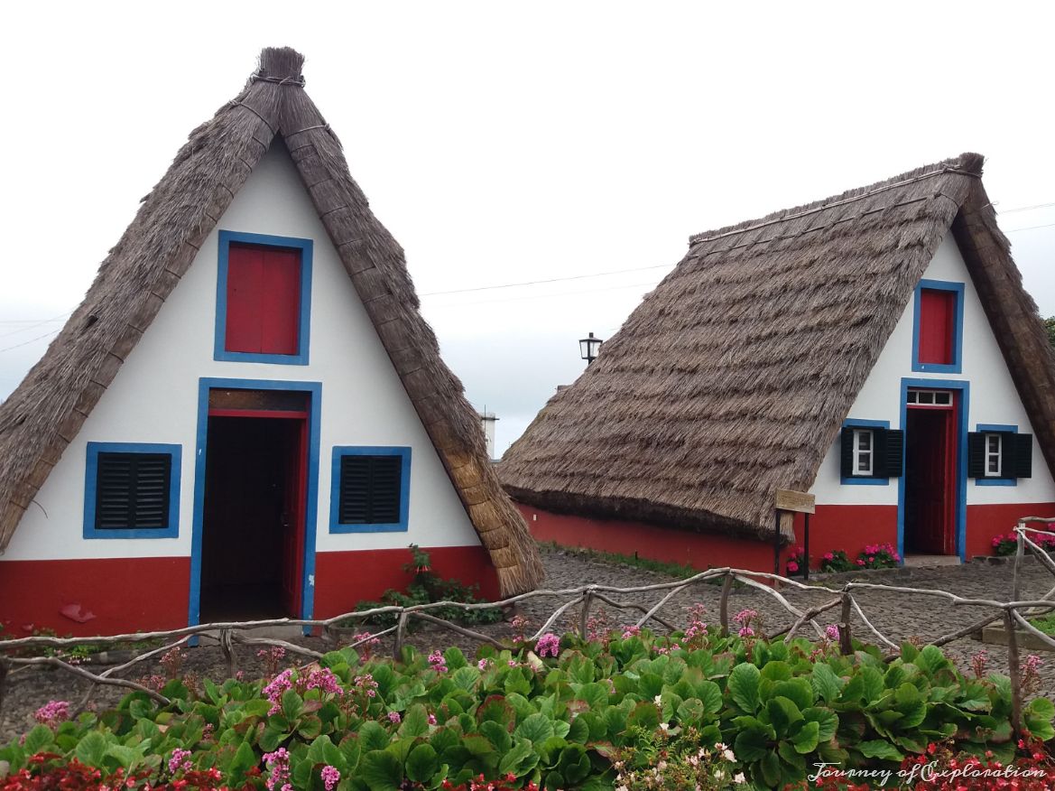 Traditional houses in Santana, Madeira