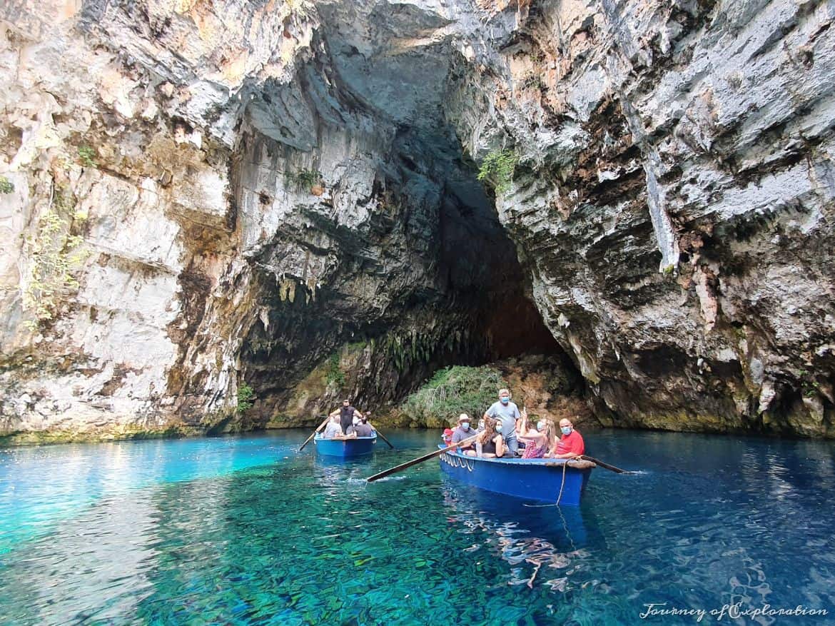 Boat trip in Melissani Cave, Kefalonia