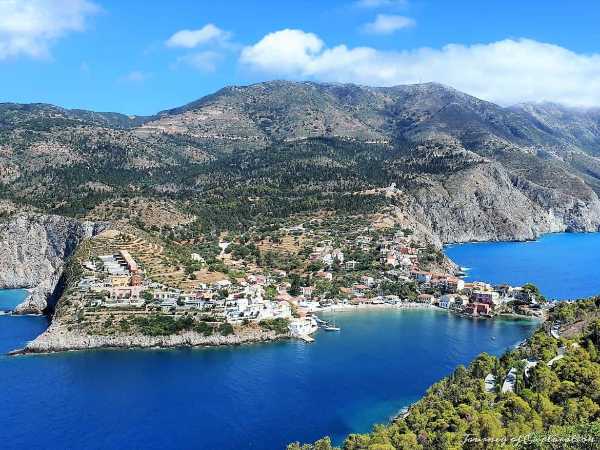 View of Assos from the fort, Kefalonia