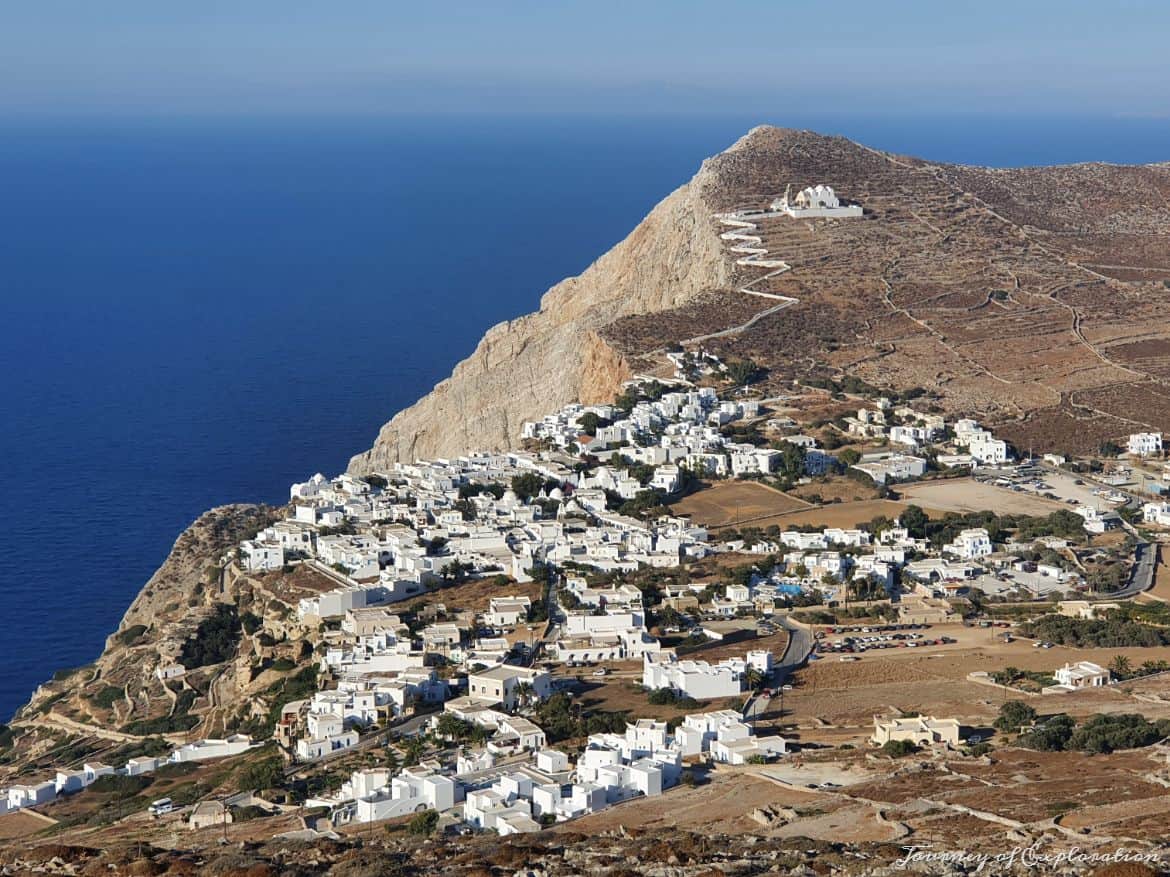 View of Chora, Folegandros
