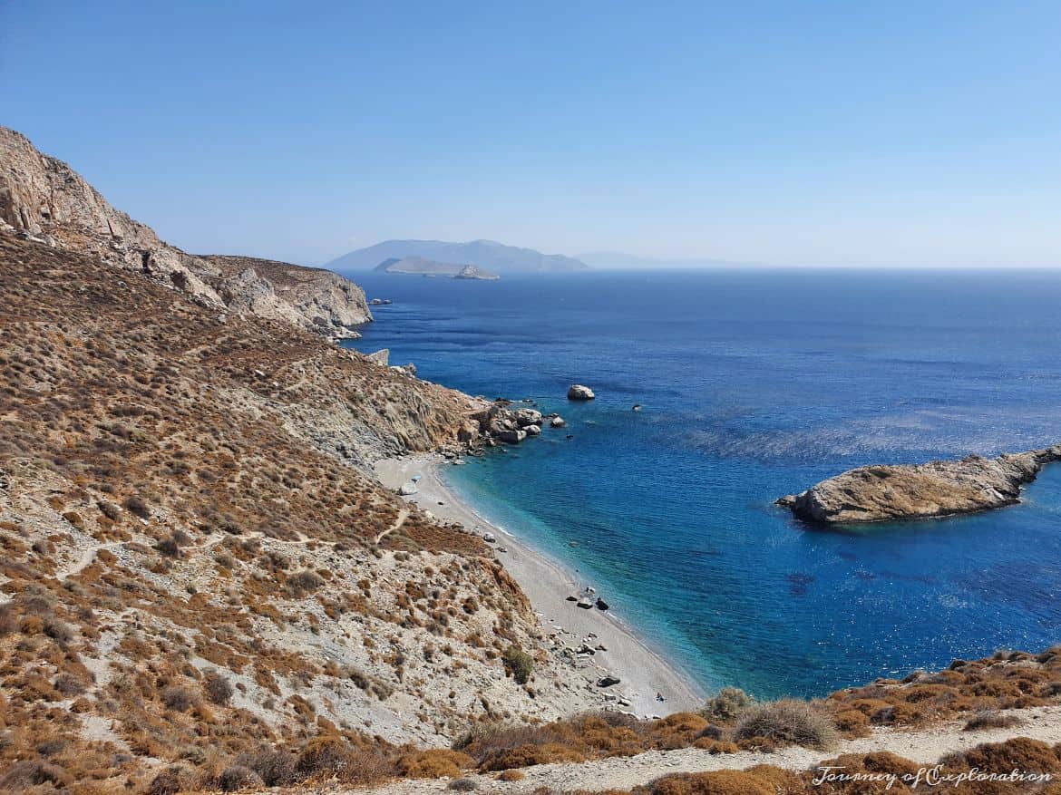 View of Katergo Beach, Folegandros