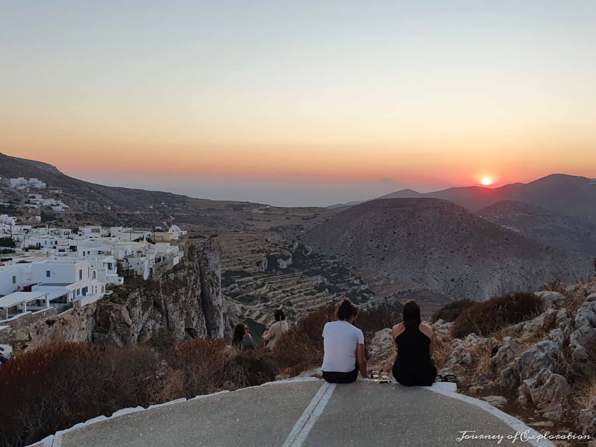 Sunset in Chora, Folegandros