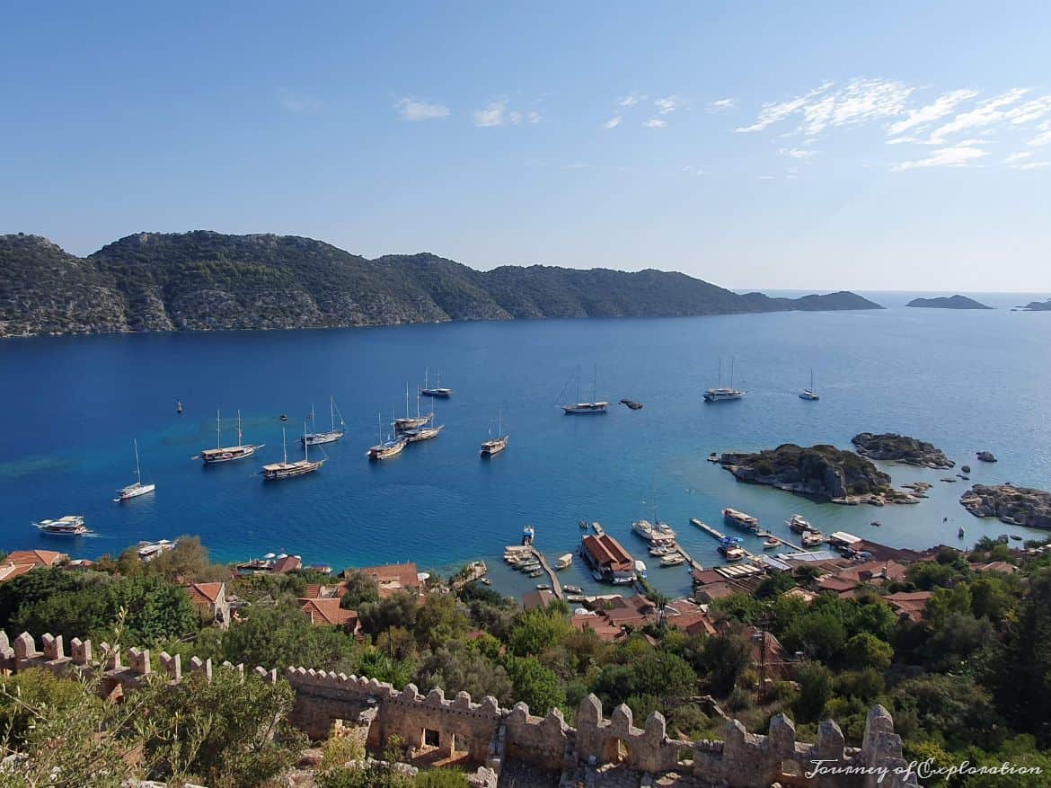 View from Simena Castle, Turkey