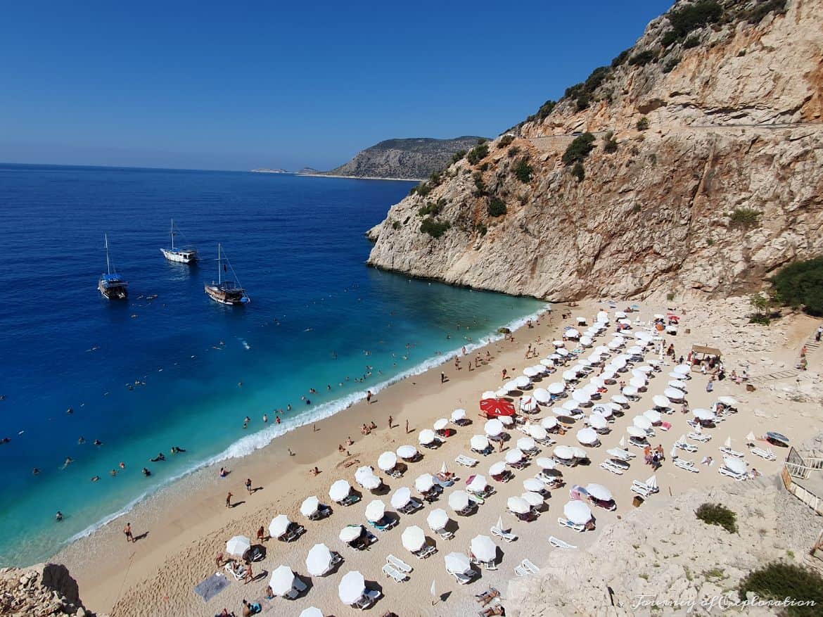 View of Kaputas Beach, Turkey