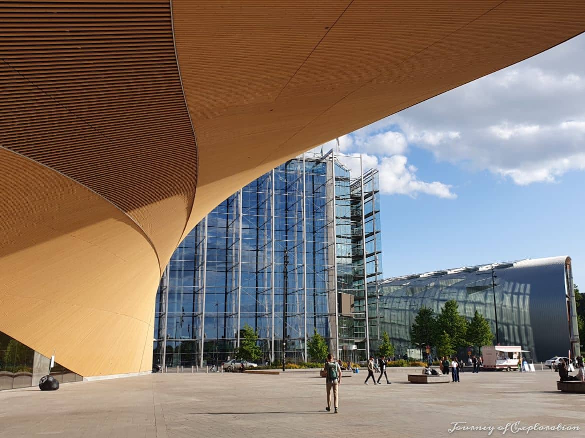 Entrance to Helsinki Central Library Oodi