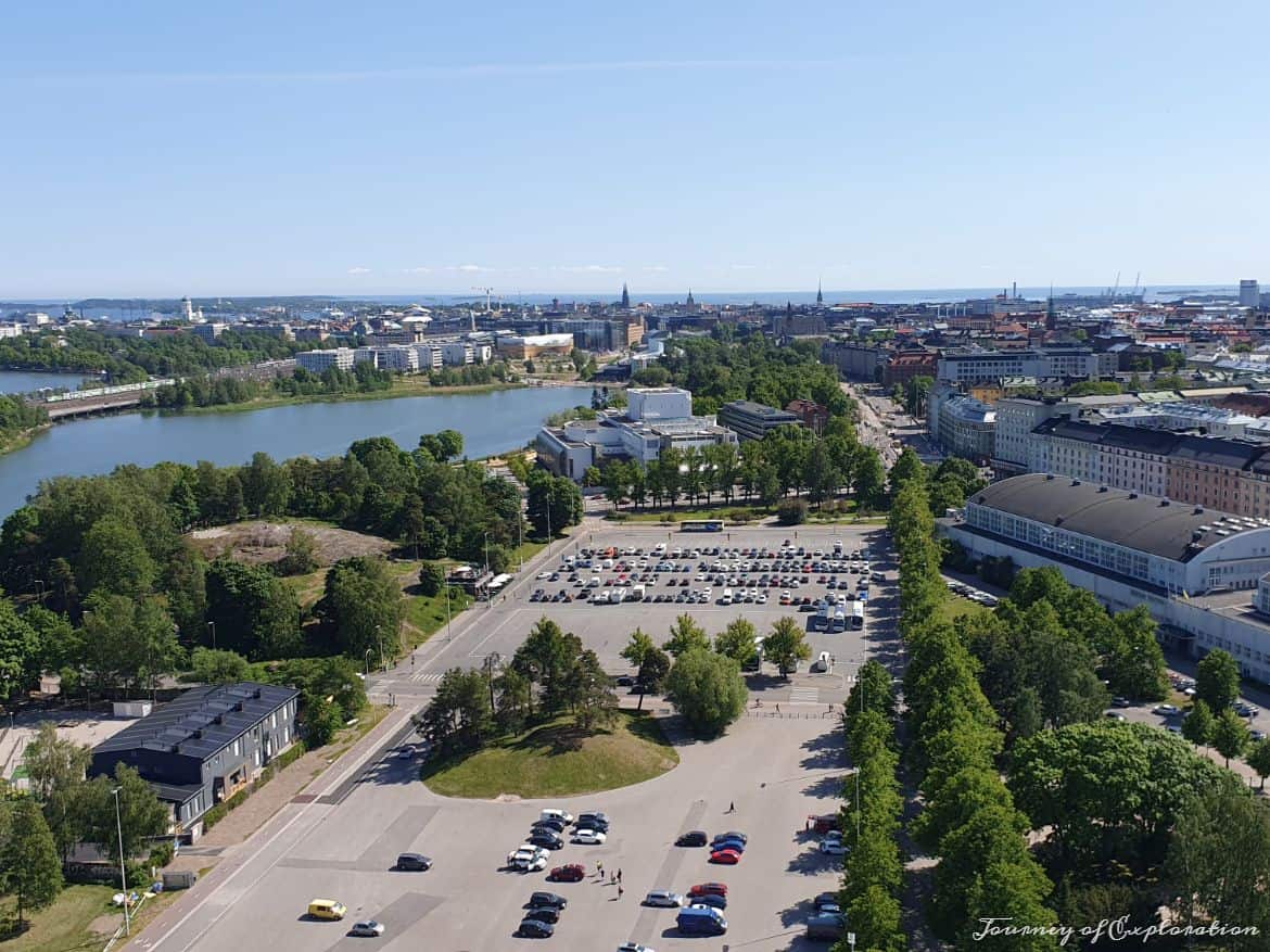 View of Helsinki from Tower of the Helsinki Olympic Stadium