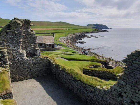 Jarlshof with view of Sumburgh Head, Shetland