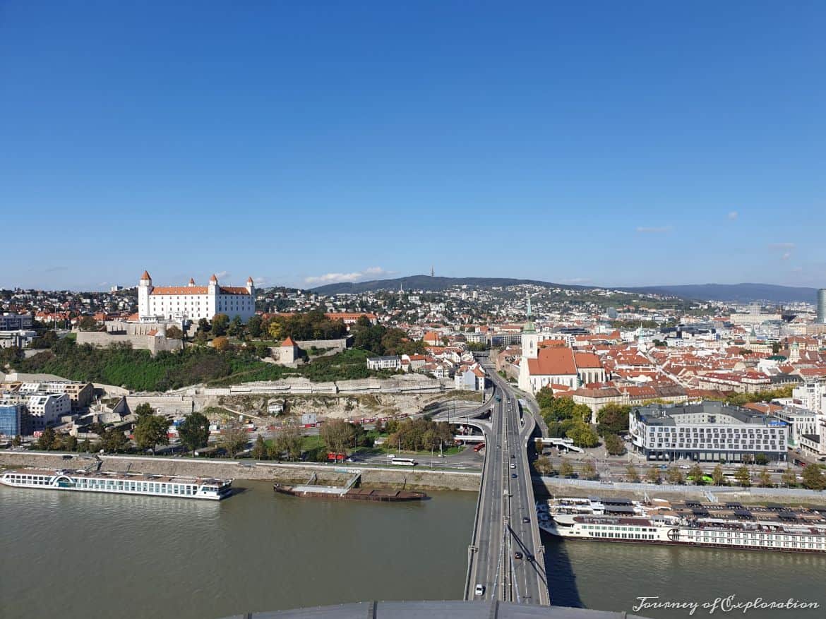View of Bratislava from the UFO Tower, Slovakia