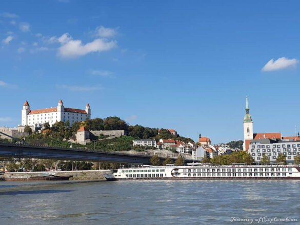 Riverside View of Bratislava Castle, Slovakia