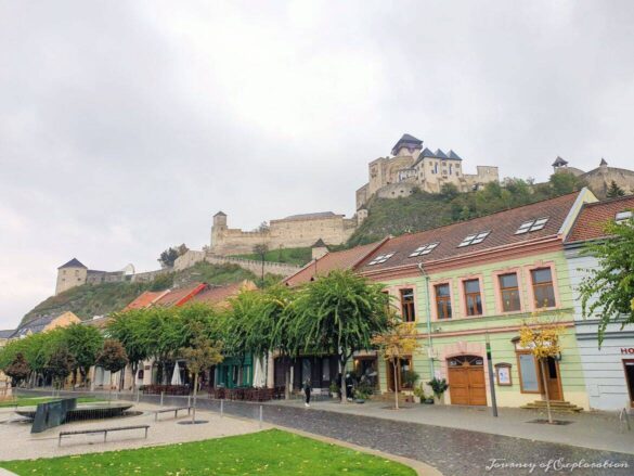 Trenčín with its castle, Slovakia
