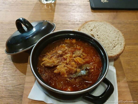 Kapustnica (sauerkraut soup)