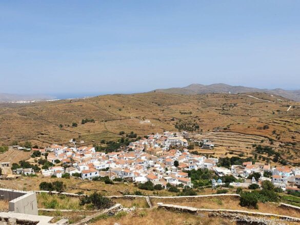 View of Dryopida Village, Kythnos