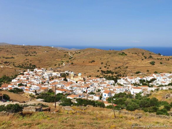 View of Dryopida Village, Kythnos