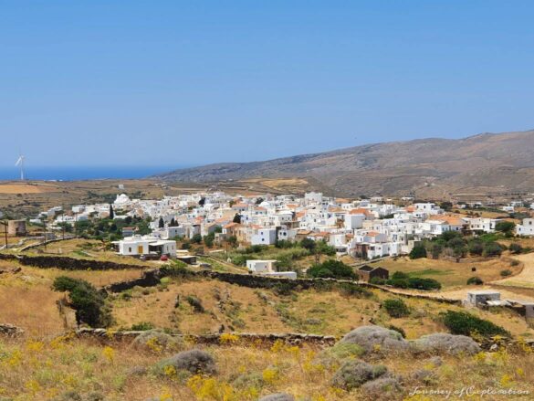 View of Chora, Kythnos, Greece