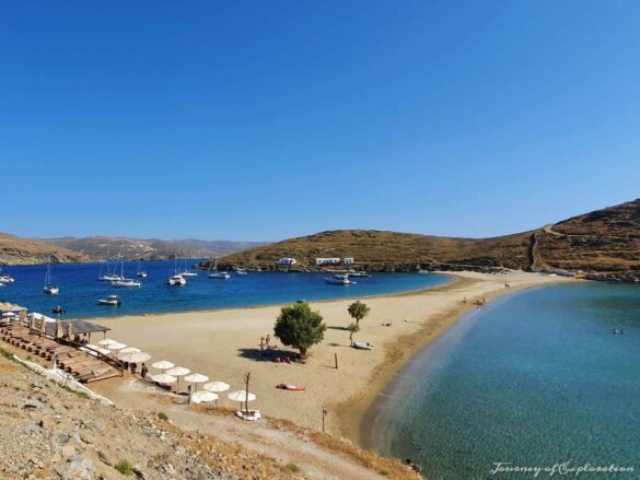 The famous Kolona Beach, Kythnos