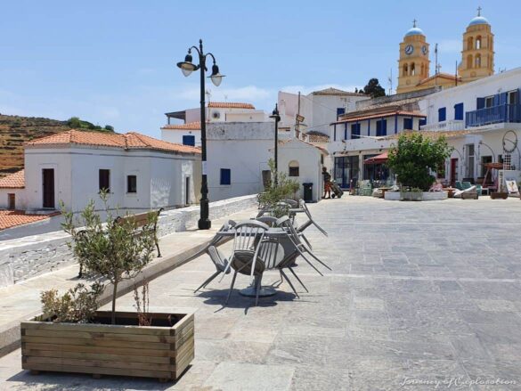 Main Square, Dryopida Village, Kythnos