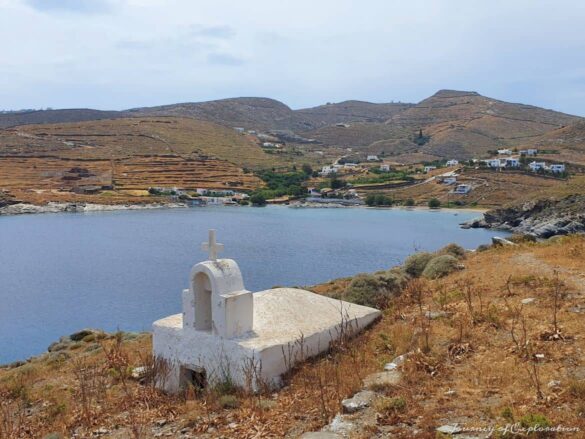 View of Aosa Beach, Kythnos