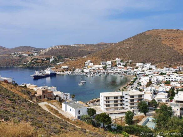 View of Merichas from the EmGuard Suites, Kythnos