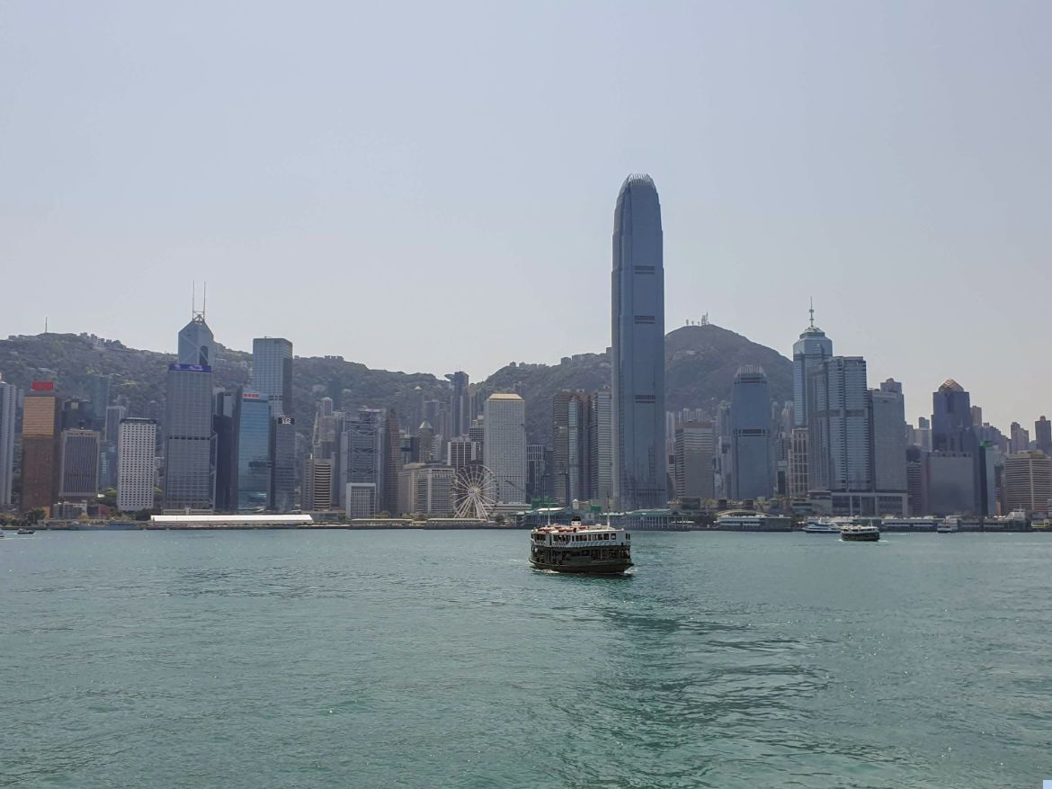 Star Ferry crossing Victoria Harbour, Hong Kong