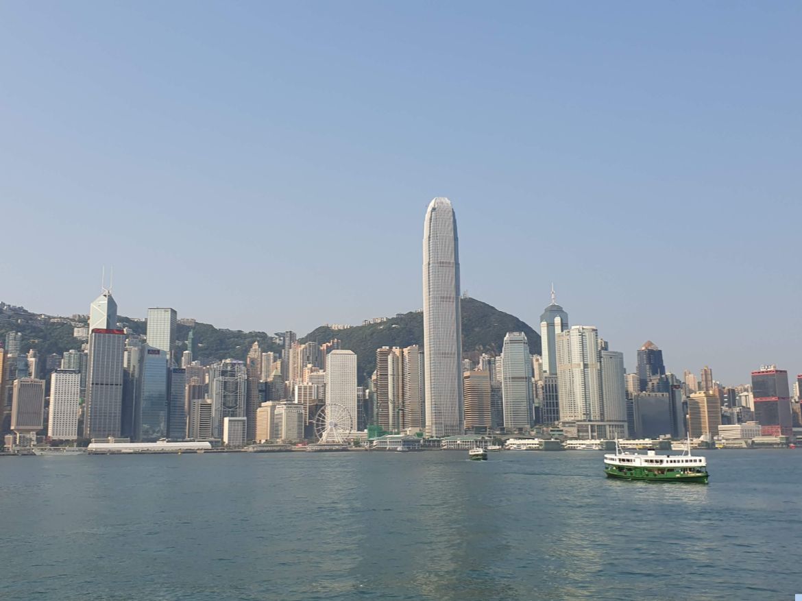 View of Hong Kong Island Skyline